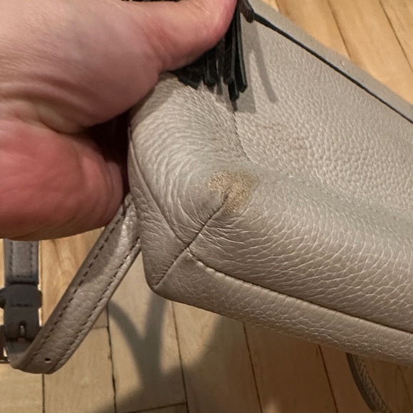 Kate Spade Taupe Crossbody Bag with Tassel - Picture 5 of 5